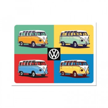 Magnet 6 x 8cm - Vw Bulli - Pop Art Magnet 6 x 8cm - Vw Bulli - Pop Art