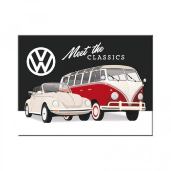 Magnet 6 x 8cm - Vw - Meet The Classics - Faceti Cunostiinta cu Clasicii Magnet 6 x 8cm - Vw - Meet The Classics - Faceti Cunostiinta cu Clasicii