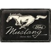Placă 20 x 30 - Ford Mustang - Horse Logo Black - Sigla Cal Negru
