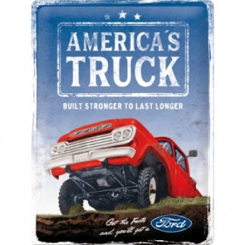 Placă 30 x 40 - 23320 Ford F - 100 America'S Truck - Camioneta Americii