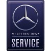 Placă 30 x 40 - Mercedes Benz Service - Albastru