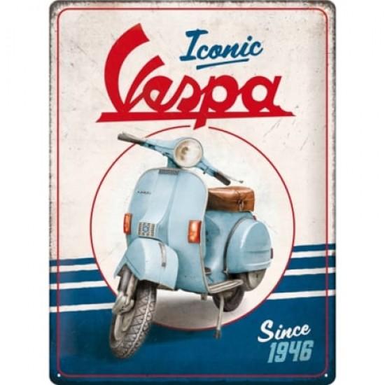 Placă 30 x 40 - Vespa - Iconic Since 1946 - Iconic Inca Din 1946