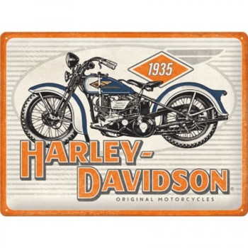 Placă Decor 30 x 40 - Harley Davidson Motociclete Din 1935