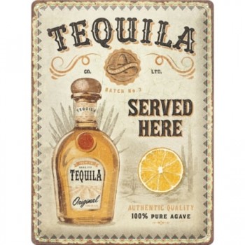 Placă Decor 30 x 40 - Tequila Served Here - Tequila Servita Aici