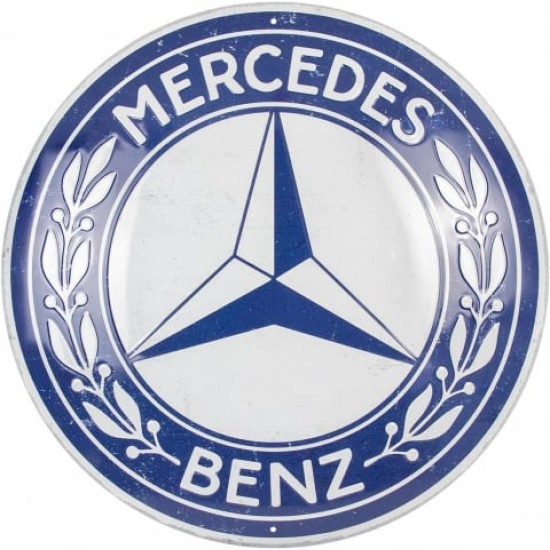 Placă decor 35cm - Mercedes Benz Logo