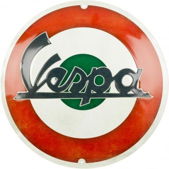 Placă decor 35cm - Vespa Logo Italian