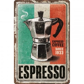 Placă Decor metalică 20 x 30 - Espresso