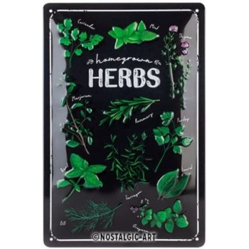 Placă Decor metalică 20 x 30 - Homegrown Herbs - Verdeturi Crescute Acasa