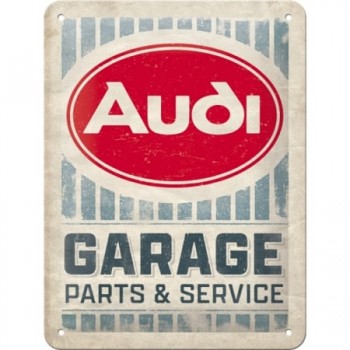 Placă metalică 15 x 20 - Audi - Garaj