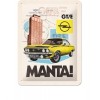 Placă metalică 15 x 20cm -  Opel - Manta Gt/E Collaj