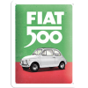 Placă metalică 15 x 20 - Fiat 500
