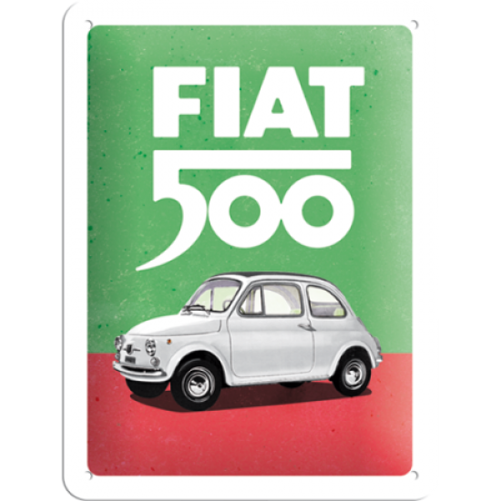 Placă metalică 15 x 20 - Fiat 500