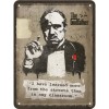 Placă metalică 15 x 20 - The Godfather - Learn From The Streets - Nasul - Invatat de pe Strada