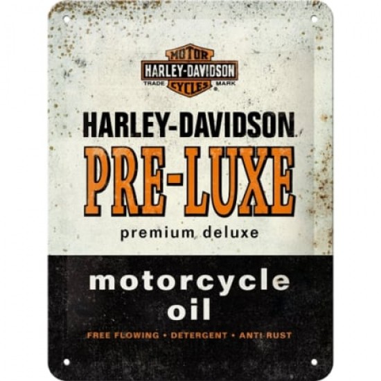 Placă metalică 15 x 20 - Harley-Davidson Pre-Luxe