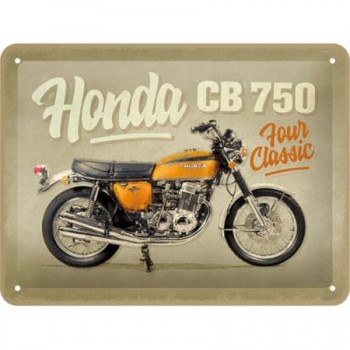 Placă metalică 15 x 20 - Honda Mc - Cb750