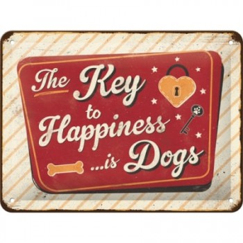 Placă metalică 15 x 20 - Key To Happiness - Cheia Fericirii Placă metalică 15 x 20 - Key To Happiness - Cheia Fericirii