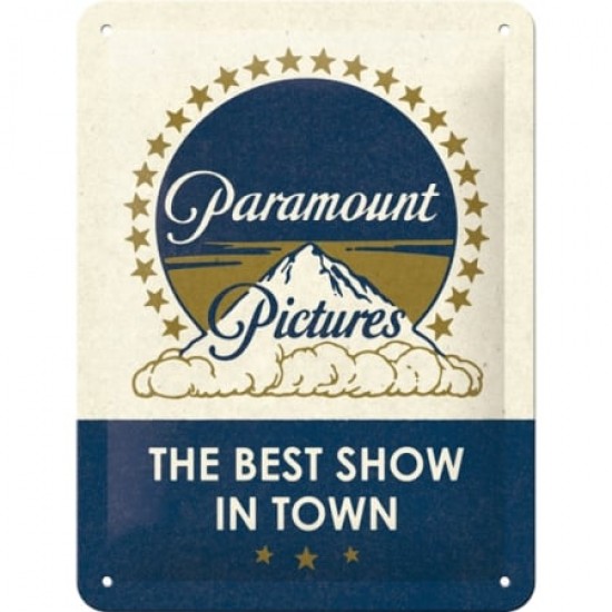 Placă metalică 15 x 20 - Paramount - Classic Logo