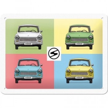 Placă metalică 15 x 20 - Trabant - Pop Art Placă metalică 15 x 20 - Trabant - Pop Art