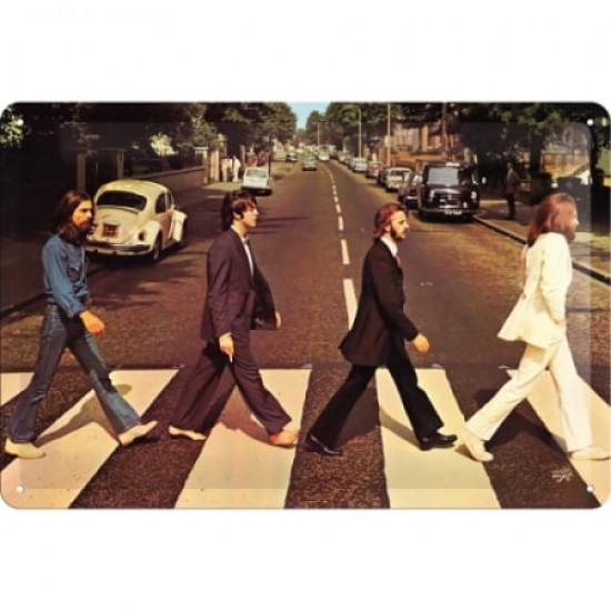 Placă metalică 20 x 30 - The Beatles - Abbey Road