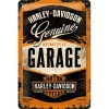 Placă metalică 20 x 30 - Harley-Davidson Garage - Garaj
