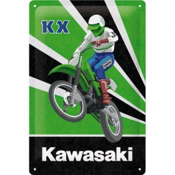 Placă metalică 20 x 30 - Kawasaki Kx Motocross