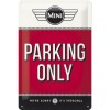 Placă metalică 20 x 30 - Mini - Parking Only - Parcare Doar pentru Mini