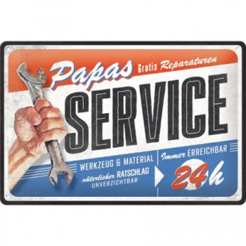 Placă metalică 20 x 30 - Papas Service - Service - Ul Lui Tata