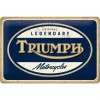Placă metalică 20 x 30 - Triumph - Legendary Motorcycles - Motociclete Legendare