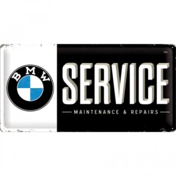 Placă metalică 25 x 50 - BMW - Service