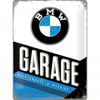Placă metalică 30 x 40 - BMW - Garage