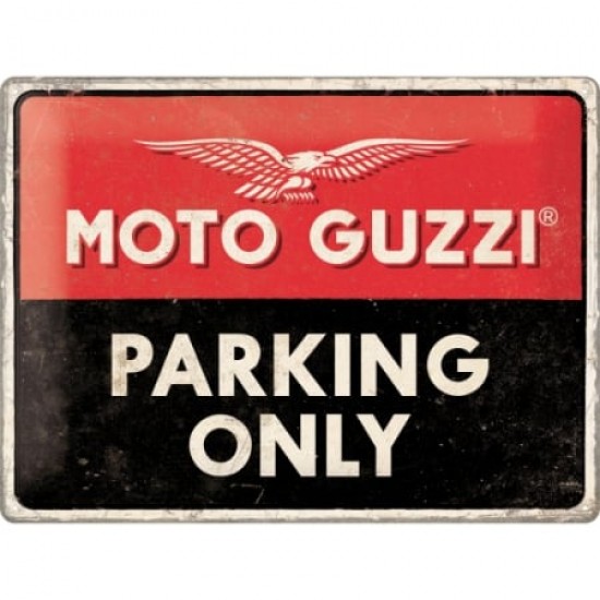 Placă metalică 30 x 40 - Moto Guzzi - Parking Only - Parcare Doar pentru Moto Guzzi Placă metalică 30 x 40 - Moto Guzzi - Parking Only - Parcare Doar pentru Moto Guzzi