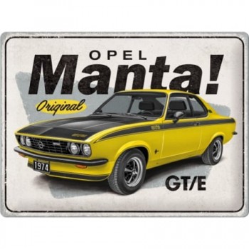 Placă metalică 30 x 40 - Opel - Manta Gt/E