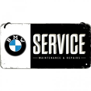 Placă metalică cu Șnur 10 x 20 - BMW Service