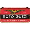 Placă metalică cu Șnur 10 x 20 - Moto Guzzi Logo