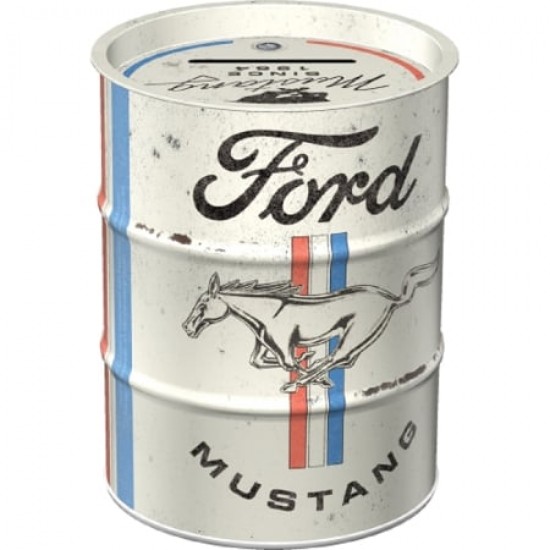 Pușculiță Ford Mustang - Horse ; Stripes Logo - Sigla cu Cal și Dungi