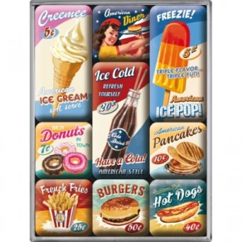 Set magneți American Diner