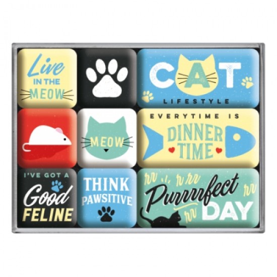Set magneți Cat Lifestyle - Stil de Viata Pisicesc