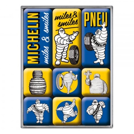 Set magneți Michelin - Evolutia Siglei