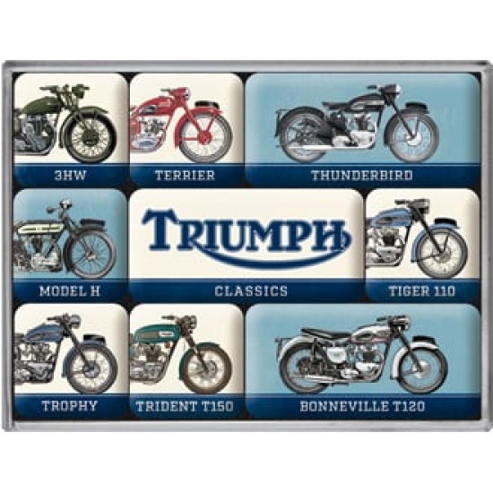 Set magneți Triumph - Model Chart - Diagrama cu Modele
